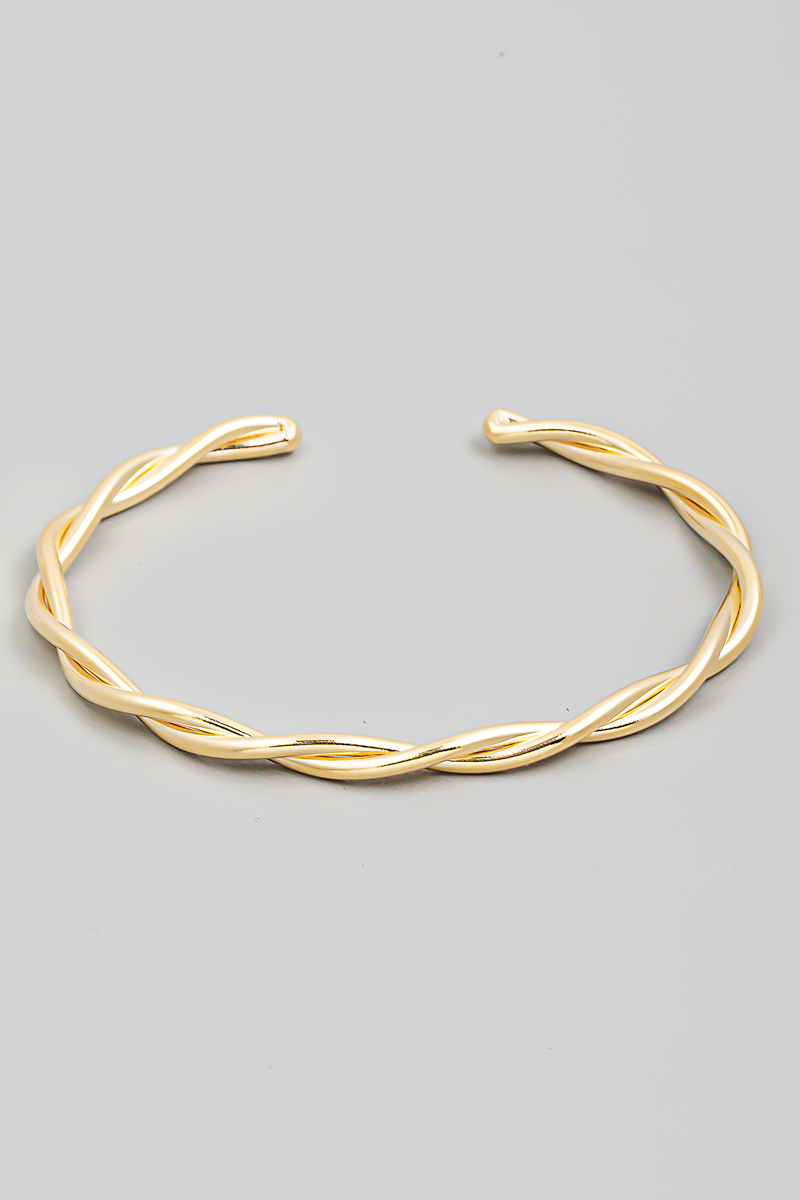 Double Strand Twist Cuff Bracelet Bracelets